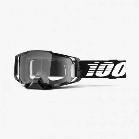 100% Gogle  Armega Black Kolor Czarny Szybka Przeźroczysta