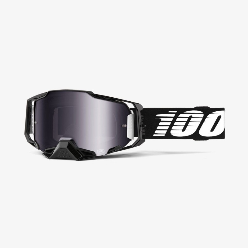 100% Gogle  Armega Black Kolor Czarny Szybka Srebrne Lustro