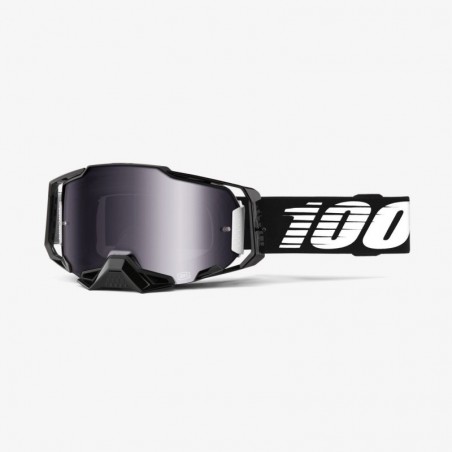 100% Gogle  Armega Black Kolor Czarny Szybka Srebrne Lustro