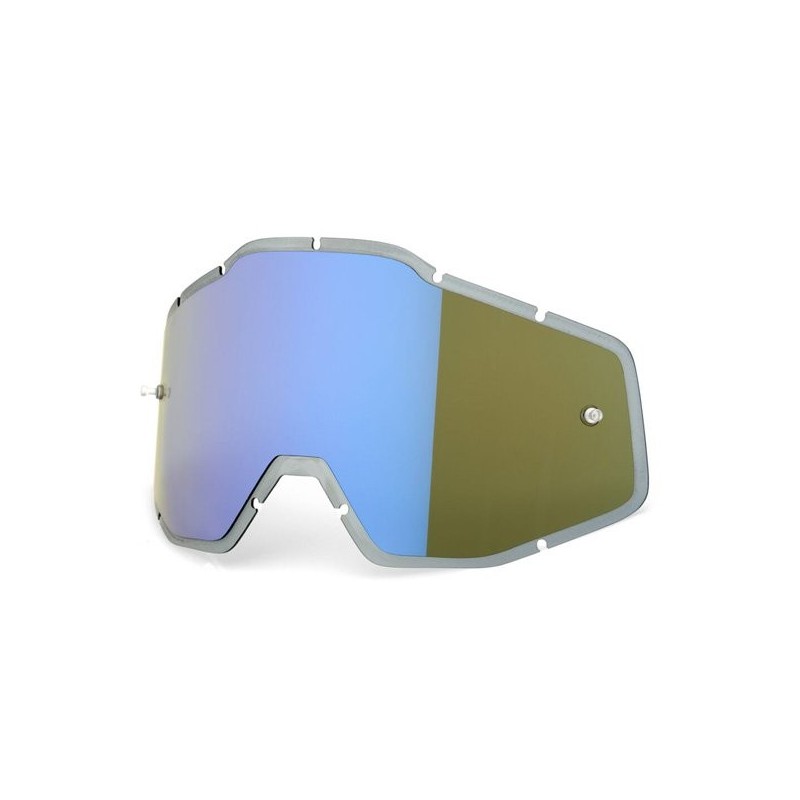 100% Szybka Double Injected Pasuje Do Racecraft+/Racecraft/Accuri/Strata - Blue Mirror/Smoke Anti-Fog