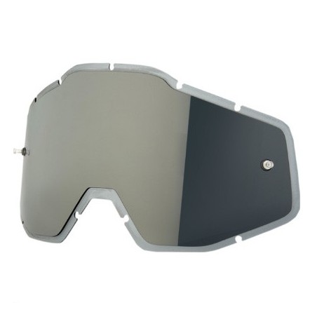 100% Szybka Double Injected Pasuje Do Racecraft+/Racecraft/Accuri/Strata - Silver Mirror/Smoke Anti-Fog