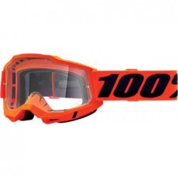 100% Fa20 Accuri 2 Goggle Orange - Clear Lens Gogle Accuri 2 Kolor PomarańCzowy Szybka Przeźroczysta