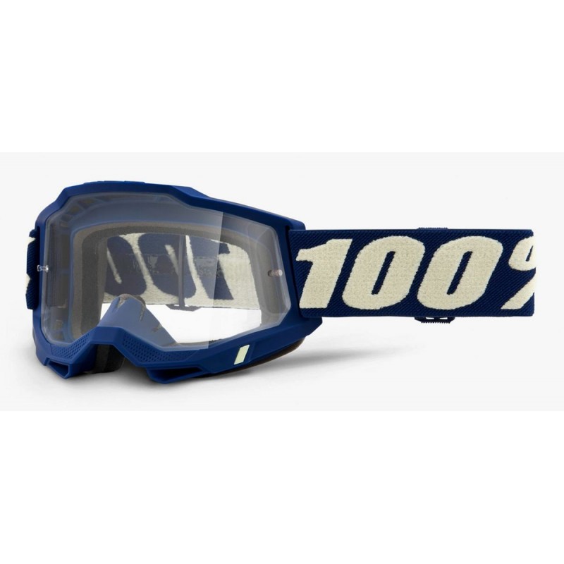 100% Fa20 Accuri 2 Goggle Deepmarine - Clear Lens Gogle Accuri 2 Kolor Niebieski Szybka Przeźroczysta