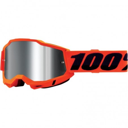 100% Fa20 Accuri 2 Goggle Orange - Mirror Silver Lens Gogle Accuri 2 Kolor PomarańCzowy Szybka Srebrne Lustro
