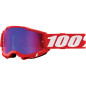 100% Fa20 Accuri 2 Goggle Red - Mirror Red/Blue Lens Gogle Accuri 2 Kolor Czerwony Szybka Niebieskie Lustro