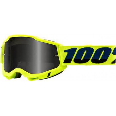 100% Fa20 Accuri 2 Sand Goggle Yellow - Smoke Lens Gogle Accuri 2 Sand Kolor Żółty Szybka Przyciemniana