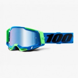 100% Fa20 Racecraft 2 Goggle Fremont - Mirror Blue Lens Gogle Kolor Niebieski/Zielony Szybka Niebieskie Lustro
