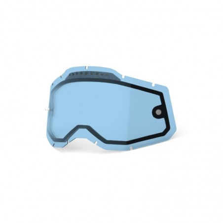 100% Rc2/Ac2/St2 Blue, Szybka Do Gogli Racecraft 2/Accuri 2/Strata2 Podwójna Wentylowana Kolor Niebieski