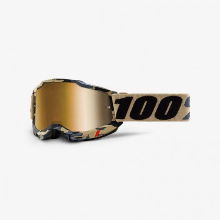 100% Accuri 2 Goggle Tarmac - True Gold Lens - Gogle Accuri 2 Kolor Camouflage Szybka Złota