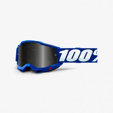 100% Accuri 2 Sand Goggle Blue - Smoke Lens - Gogle Accuri 2 Sand Kolor Niebieski/Biały Szybka Przyciemniana