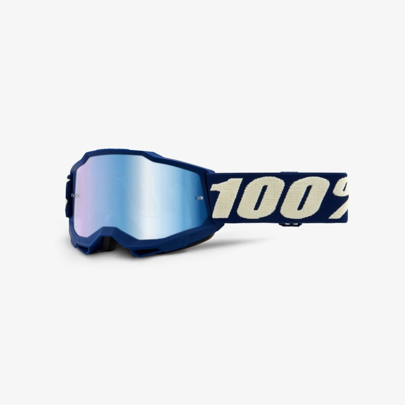 100% Accuri 2 Gogle Accuri 2 Youth Kolor Niebieski/Biały Szybka Niebieskie Lustro