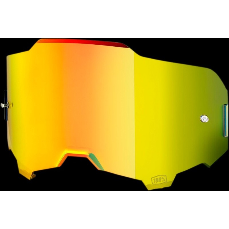 100% Armega Replacement Lens Gold Mirror, Szybka Do Gogli Armega Kolor Złote Lustro