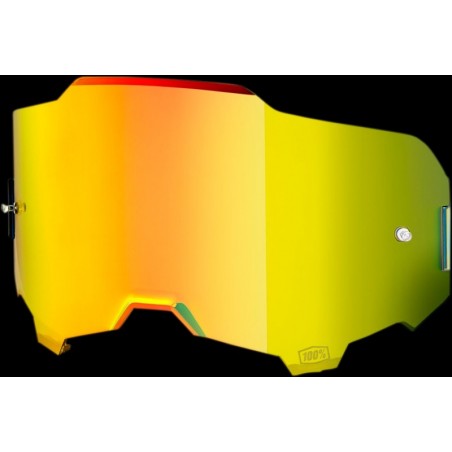 100% Armega Replacement Lens Gold Mirror, Szybka Do Gogli Armega Kolor Złote Lustro