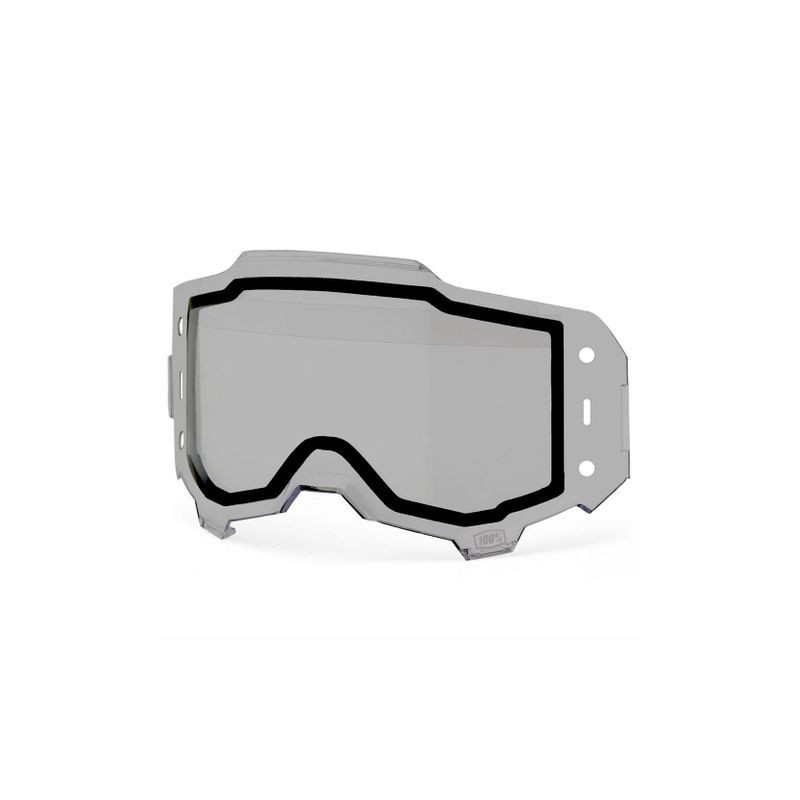 100% Armega Dual Pane Smoke - Szybka Podwójna Wentylowana Do Gogli Armega Kolor Smoke Przyciemniany