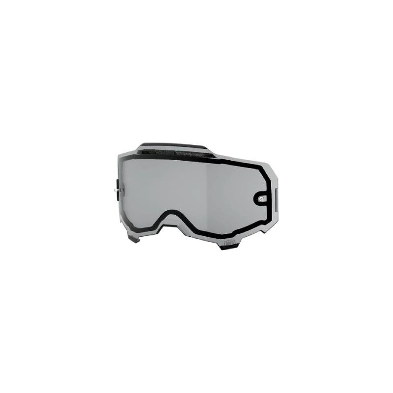 100% Armega Dual Pane Vented Smoke - Szybka Podwójna Wentylowana Do Gogli Armega Kolor Szary