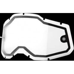 100% Rc2/Ac2/St2 Clear, Szybka Podwójna Do Gogli Racecraft 2/ Accuri 2/ Strata 2 Kolor Przeźroczysty