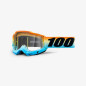 100% Fa21 Gogle Accuri 2 Youth Sunset - Clear Lens Kolor Niebieski/PomarńCzowy/Czarny Szybka Przeźroczysta