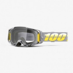 100% Fa21 Gogle Armega Complex - Clear Lens Kolor Szary/Żółty Szybka Przeźroczysta