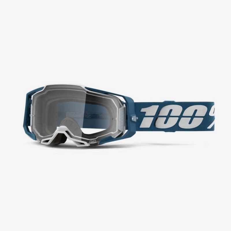 100% Fa21 Gogle Armega Albar - Clear Lens Kolor Niebieski/Srebrny Szybka Przeźroczysta
