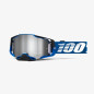 100% Fa21 Gogle Armega Rockchuck - Flash Silver Lens Kolor Niebieski/Czarny/Biały Szybka Srebrne Lustro