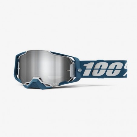 100% Fa21 Gogle Armega Albar - Flash Silver Lens Kolor Niebieski/Srebrny Szybke Srebrne Lustro