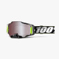 100% Fa21 Gogle Armega Racr - Hiper Silver Mirror Lens Kolor Czarny/Biały Szybka Srebrne Lustro